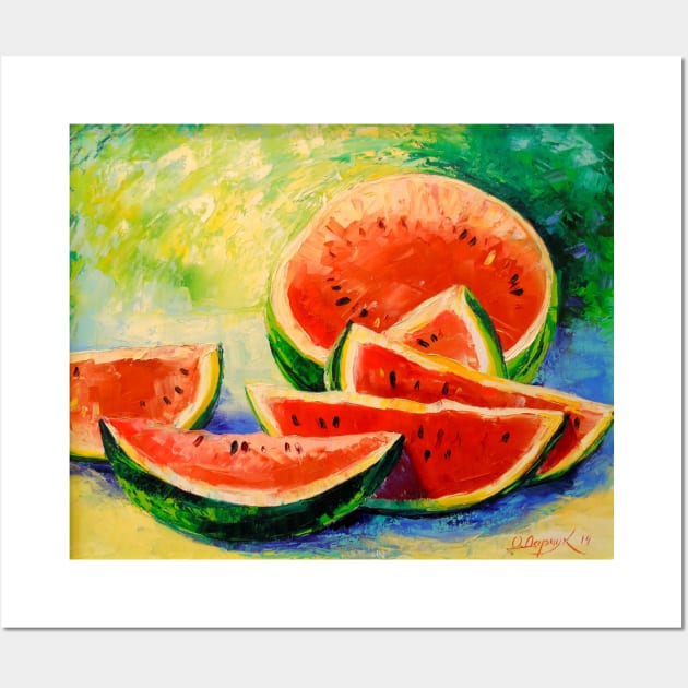 Watermelon Wall Art by OLHADARCHUKART